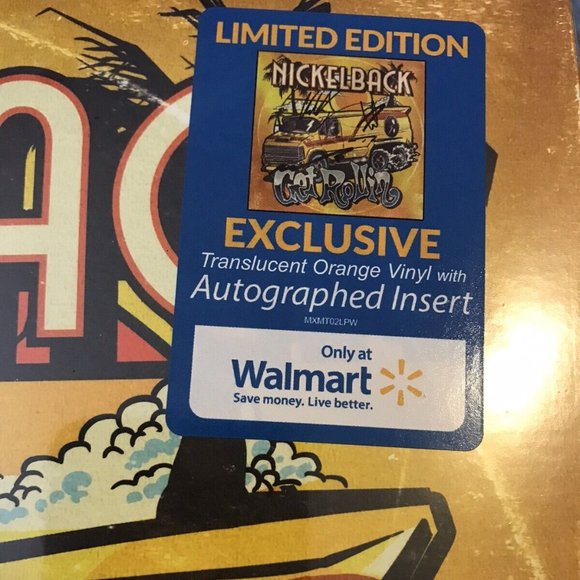 Nickelback Get Rollin' LP ~Exclusive Orange Vinyl + Autograph Insert ~ Sealed! - Picture 3 of 4